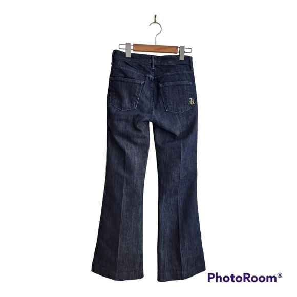 Rich & Skinny blue womens wide leg jeans. Size 26, Made in USA - Picture 6 of 14